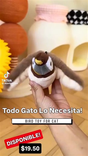 Pet Stuff SV | ✖️AGOTADO Juguete de pajaro interactivo para Gato. * recargable con USB * tiene un sensor que lo activa al tocarlo * $19.50 * 🛵Envios a... | Instagram