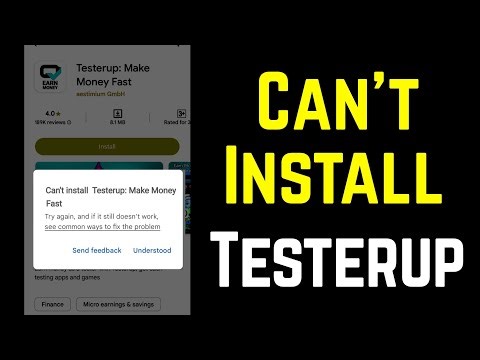 Can't install Testerup Google Play store Download Problem solve
