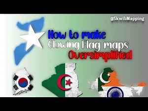 How to make Glowing Flagmaps Oversimplified #tutorial