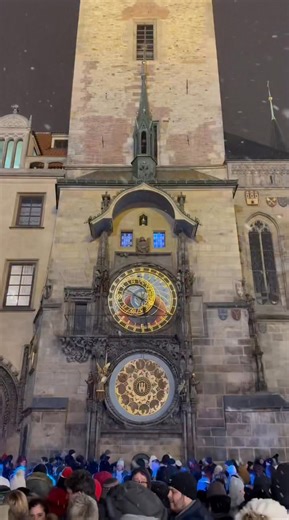 Christmas Spirit in Prague—World’s Coolest Clock?: Has to be one of them! The Prague Astronomical Clock (Prague Orloj) dates back to 1410 and is the oldest working astronomical clock in the world. Catch it at the top of the hour and it’s amazing. Look closely and you’ll see “The Walk of the Apostles” at the top. A skeleton, representing death strikes the time. An astronomical dial, a calendar dial—it’s a stunning work of art located in Old Town Square on the side of the Old Town Hall. Captured t
