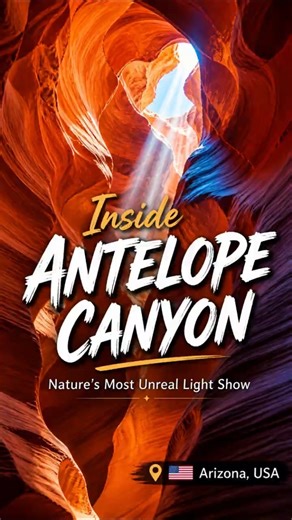 Inside Antelope Canyon 🇺🇸 — Nature’s Most Unreal Light Show