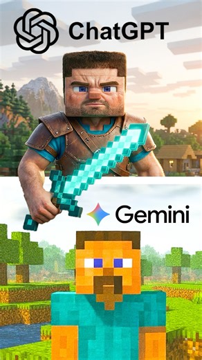 ChatGPT vs Gemini: Minecraft Yaptırdım!