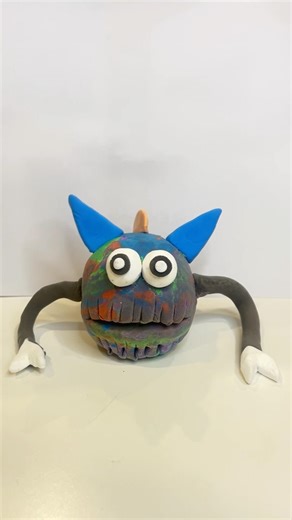 The Terrifying Creature of the Deep forest #clay #clayart #memes #sculpting #terrifying