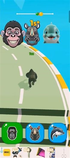 Gorilla 🦍 vs Rhino 🦏 vs Dolphin 🐬… Who Wins? 😳(Unexpected)