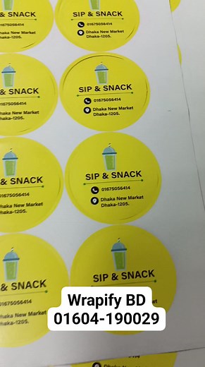 4K views · 4 comments | Round Sticker For Your Brand  Order now or...