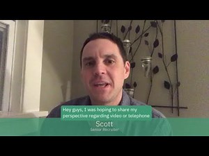 What advice do you have for candidates interviewing over video?
