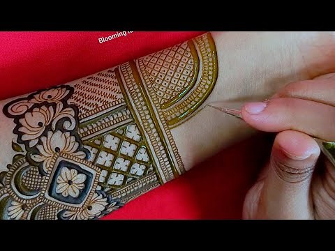 Full hand bridal mehndi design // Latest gorgeous henna design // Unique floral mehndi art // Henna