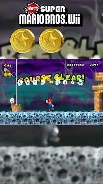 World 7-Ghost House ALL STAR COINS and SECRET EXIT 🪙🪙🪙 New Super Mario Bros Wii #shorts