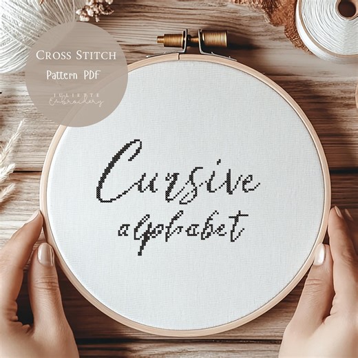 Full Alphabet Cross Stitch Pattern PDF | Calligraphy Font Cross Stitch Pdf|modern Letters Embroidery Chart|abc Text Pattern for Stitcher|380 - Etsy Canada
