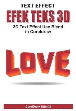 Tutorial Efek Teks 3D - 3D Text Effect Use Blend in Coreldraw #tutorial #coreldraw #3dtext