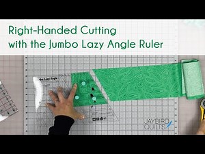 How to Cut with the Jumbo Lazy Angle Ruler RIGHT HANDED Demonstration: Cuppa Tea Sampler Quilt