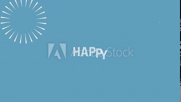 Animation Happy birthday. Animated motion graphics for video editing and content creators Stock Video