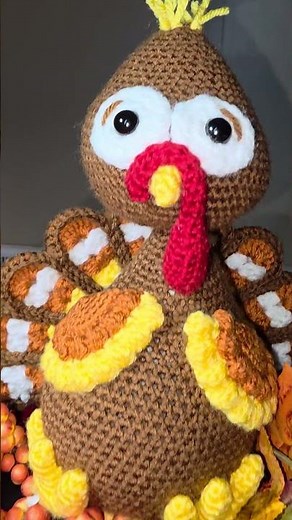 Ty the Turkey Crochet Stuffed Animal ‪@wipandchain‬