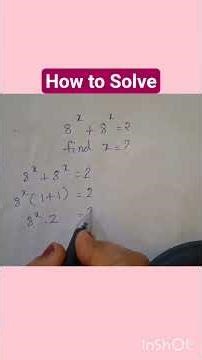 How to Solve | Find the value of x #maths #mathematics #mathssolutions #shorts #ytshorts
