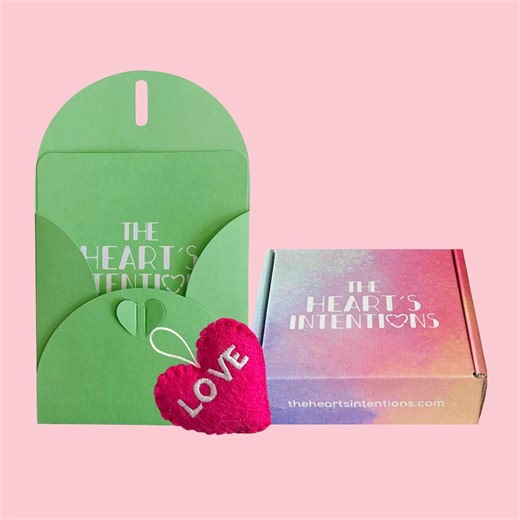 Love Heart Gift Box Set | Card and Envelope, Your Message Included - Etsy