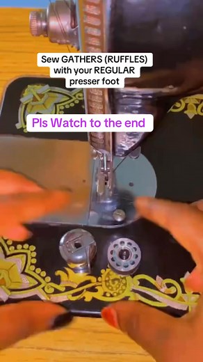 18 reactions · 5 comments | How to sew your gather ruffles with regular presser foot #tutorial #fyp #Diy #fashion #sewing #viral #hack #designer #trend | Zammy Roseline | Facebook