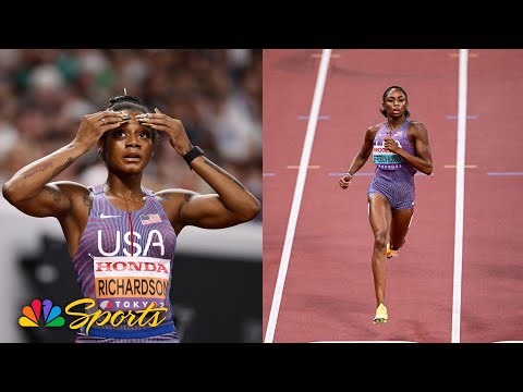 Sha'Carri Richardson sweats out spot in 100m final; Jefferson-Wooden sets top time | NBC Sports