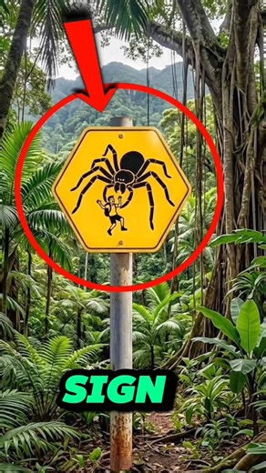 The Truth Behind This Spider Warning Sign 😨 ☢️