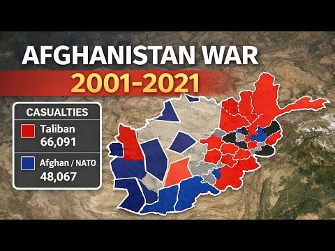 Afghan War in Google MAP | From US and NATO to Taliban Takeover (2001–2021)