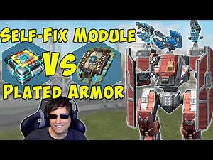 SELF FIX Vs PLATED ARMOR Titan Modules Test - War Robots Arthur Gameplay WR