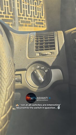 ASHANTI on Instagram: "The Škoda headlight control buttons are a perfect blend of Czech engineering and driver-centric design, giving you precise control over every beam with a simple touch. From Auto mode that intelligently adjusts to ambient light to manual Low Beam, Parking Light, and Fog Lamp toggles, the setup is built for convenience, safety, and that signature Škoda practicality. Old-gen Skoda models even feature the iconic rotary headlight switch, built like a tank, while the newer ones