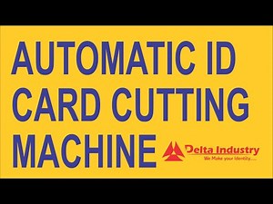 AUTOMATIC PVC IDENTITY CARD Cutting Machines