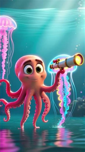 Telly the Telescope Octopus: A Glowing Deep-Sea Adventure!