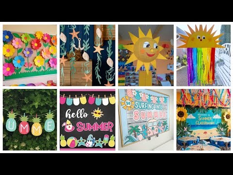 Summer Easy Creative Classroom Decoration Ideas ☀️🎨 DIY Bright & Fun School Decor