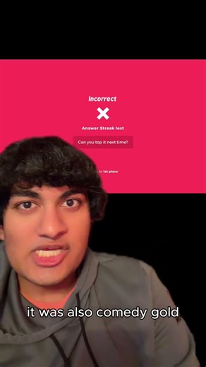 the bright red kahoot incorrect screen #tech