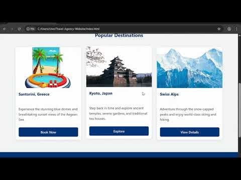 GlobalTravels: A Full-Scale Responsive Travel Agency Web Solution