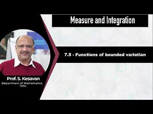 7.5 - Functions of bounded variation