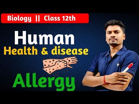 Allergy | Human Health and disease | Up board exam 2026 | Class 12 by sanjay sir