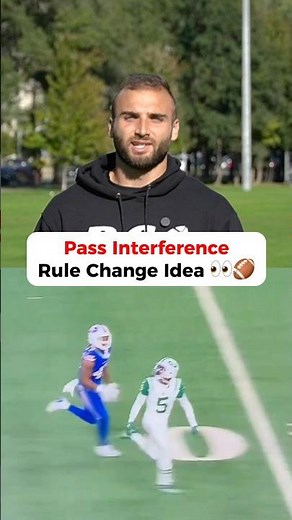 NFL Pass Interference RULE CHANGE Idea