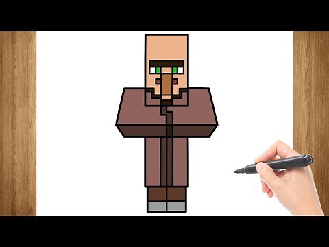 How To Draw Villager Minecraft