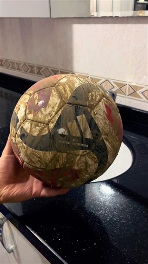 Cleaning Adidas Tiro Match Ball 🧼⚽️ #football #soccer #cleaning #adidas #ball reklamdeğil