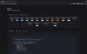 [Showoff Saturday] Create your own Visual Studio Code color theme! With live preview, of course. | First proper website so feedback is appreciated!