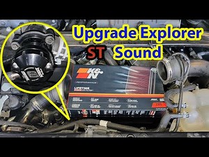Turbosmart dual port VR2 BOV and K&N install on 2020 Ford Exporer St