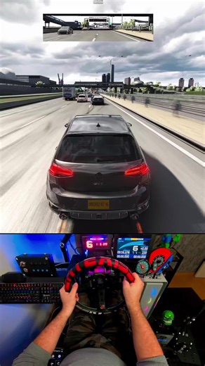 Driving the VW Golf in Assetto Corsa: Traffic Simulation Experience