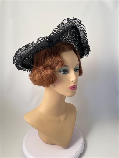 Ladies Vintage Hat, 1940s Hat, 1940s Black Hat, 1940s Vintage Hat, Retro Hat, 1940s Clothing, 1940s Hats, Large 1940s Hat, Hollywood Hat - Etsy Australia