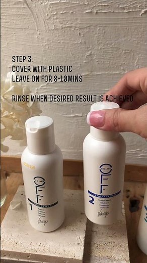 How to use Vitality's Colour Off 3 Step Kit?
