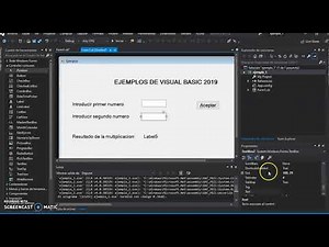 Introducción a la programación con Visual Basic 2019 (multiplicación de 2 num) 2da. parte