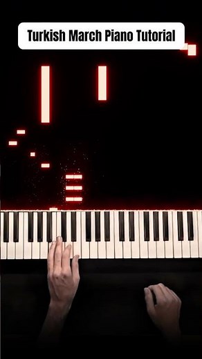 Turkish March Piano Tutorial #pianotutorial
