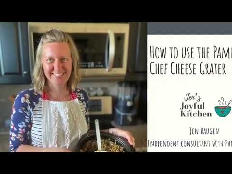 How to Use the Pampered Chef Microplane Adjustable Coarse Cheese Grater