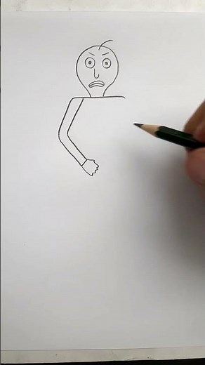 📏 Cómo dibujar A BALDI (short) 📏 How to draw BALDI✏️