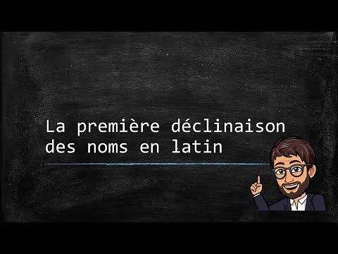 The Latin name (02) - The first declension