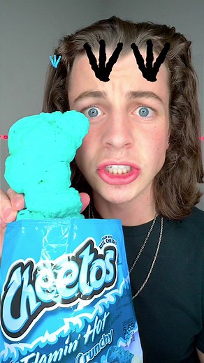 Giant Spicy Cheetos Challenge 🥵 #fyp