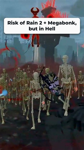 Risk of Rain 2 + Megabonk, but in Hell. #indiegame #roguelite