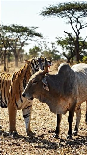 Tiger vs Cow: A Battle of Strength vs Survival #antcolony #antlife #insectworld