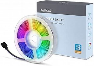 Broadlink TV LED Backlights, 9.8ft LED Strip Lights with Remote for 32-60'' TV, USB Powered, Works with RM4 mini RM4 pro Smart IR Remote - 16 Color Changing 5050 LEDs TV Lights