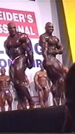 1999 World Pro Championships - IFBB 1 Ronnie Coleman 2 Ken Wheeler 3 Kevin Levrone 4 Dexter Jackson 5 Milos Sarcev 6 Nasser El Sonbaty 7 Markus Rühl 8 Jeff Long 9 Oleg Zhur 10 Luigi Sarni 11 Mauro Sarni 12 Jean Pierre Fux 13 Cvetko Stojmenovski 14 Gustavo Badell 15 Hassan Kark 16 Ken Jones 17 Mike Quinn 18 Allesandro Komadina © MuscleMemory | Miloš Šarčev
